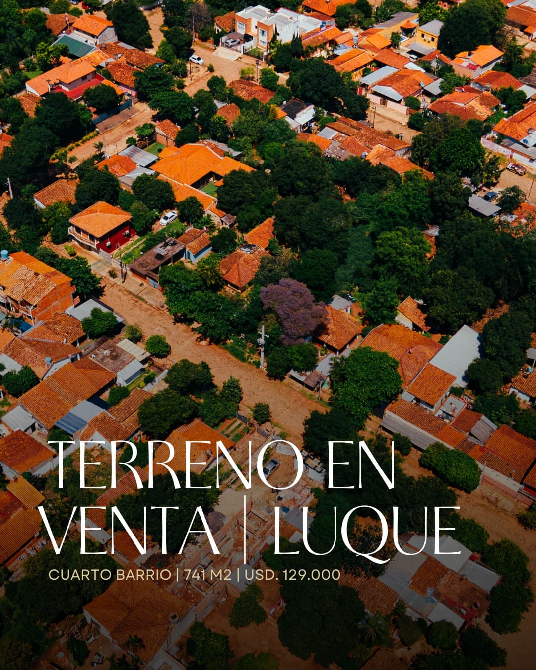 En venta terreno en cuarto barrio Luque