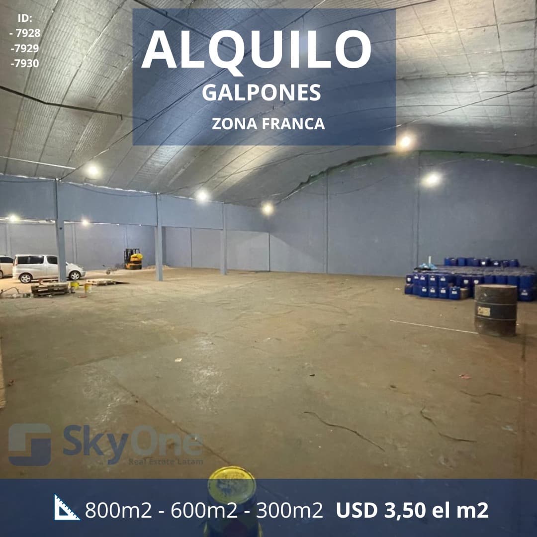 Alquilo galpones/depositos/tinglados