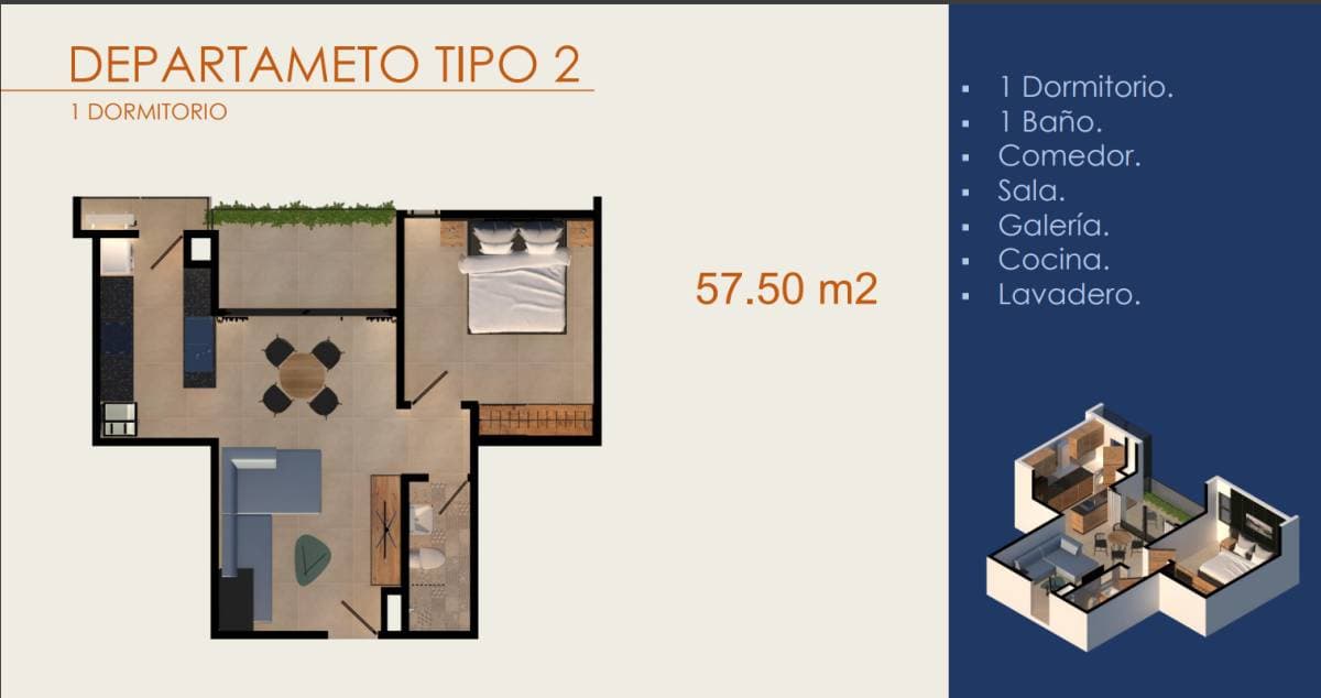 Departamento a estrenar de 1 Dormitorio en Fernando de la Mora Zona Pinedo, foto 2