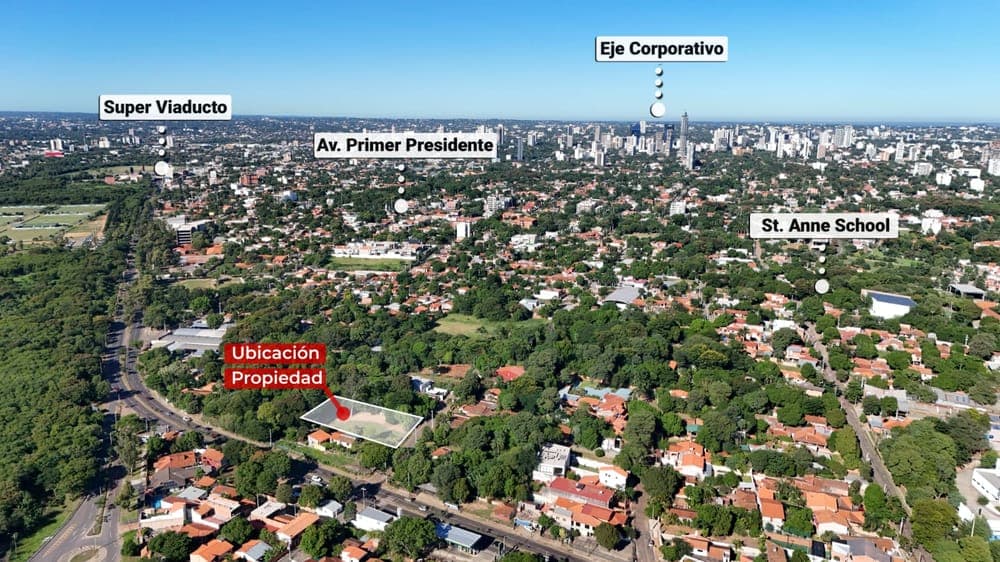 Terreno de 2.256 m² en Mbocayaty