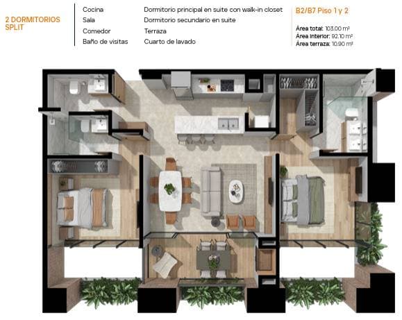 En alquiler dpto 2 hab. En suite - distrito perseverancia, foto 5