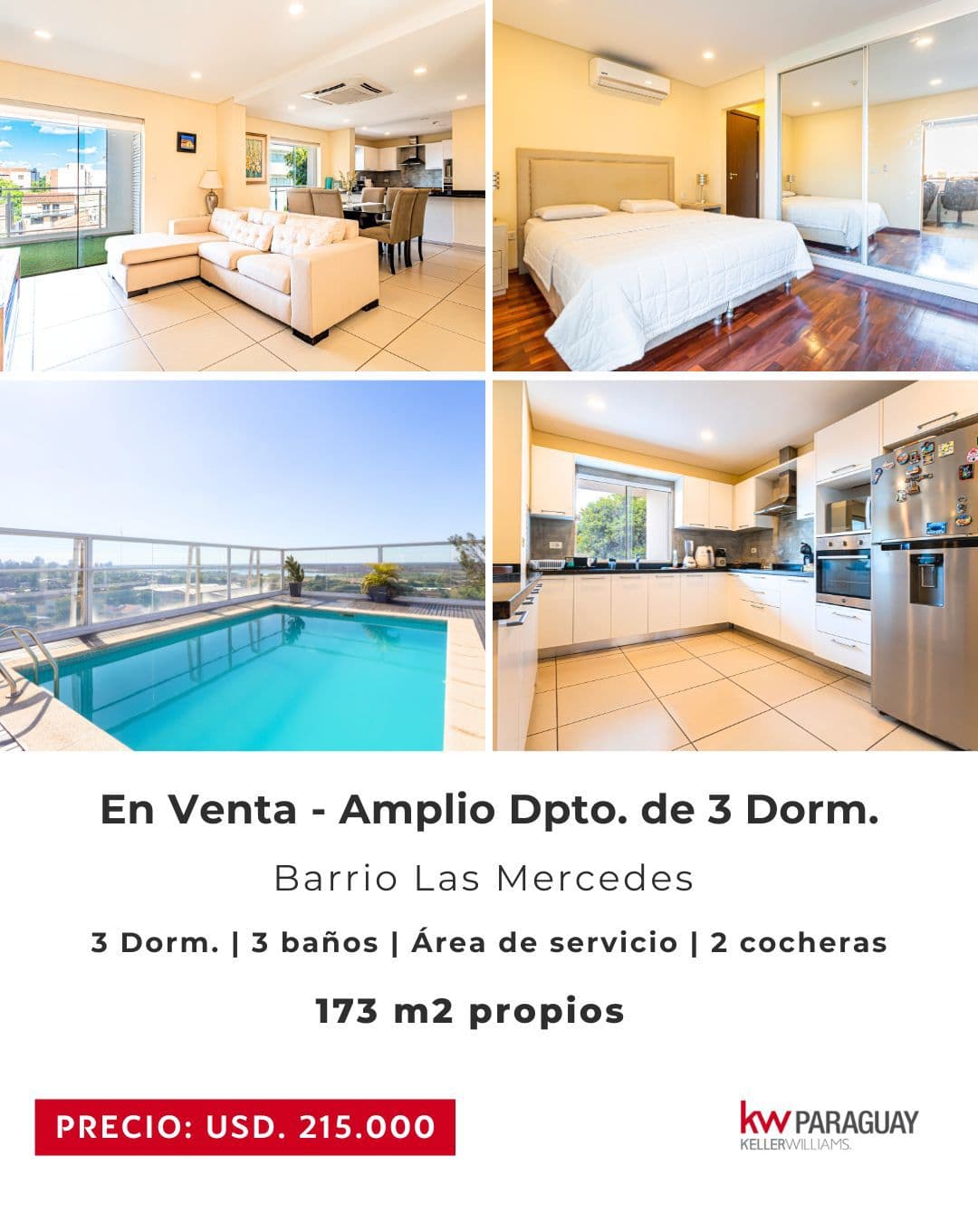 En Venta Amplio Departamento - Las Mercedes