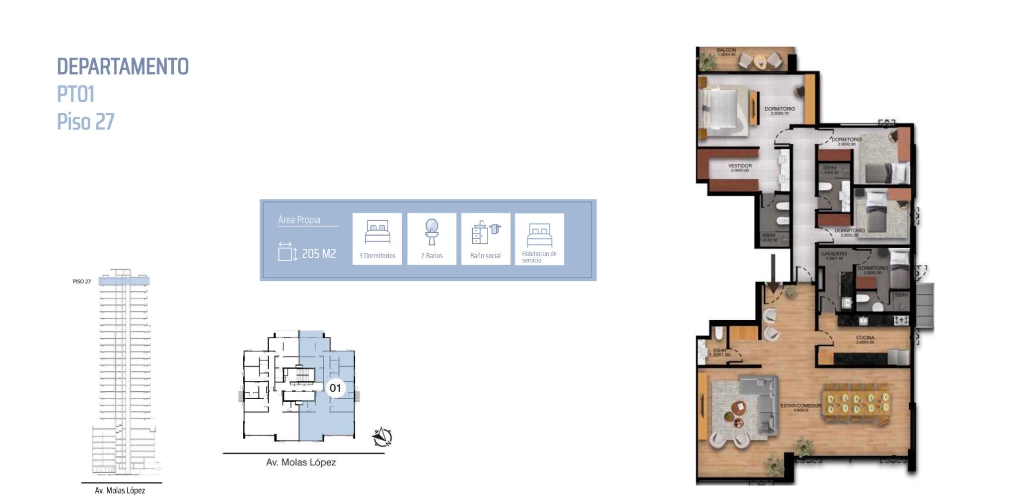 En Venta Penthouse A Estrenar En Las Lomas — foto 4