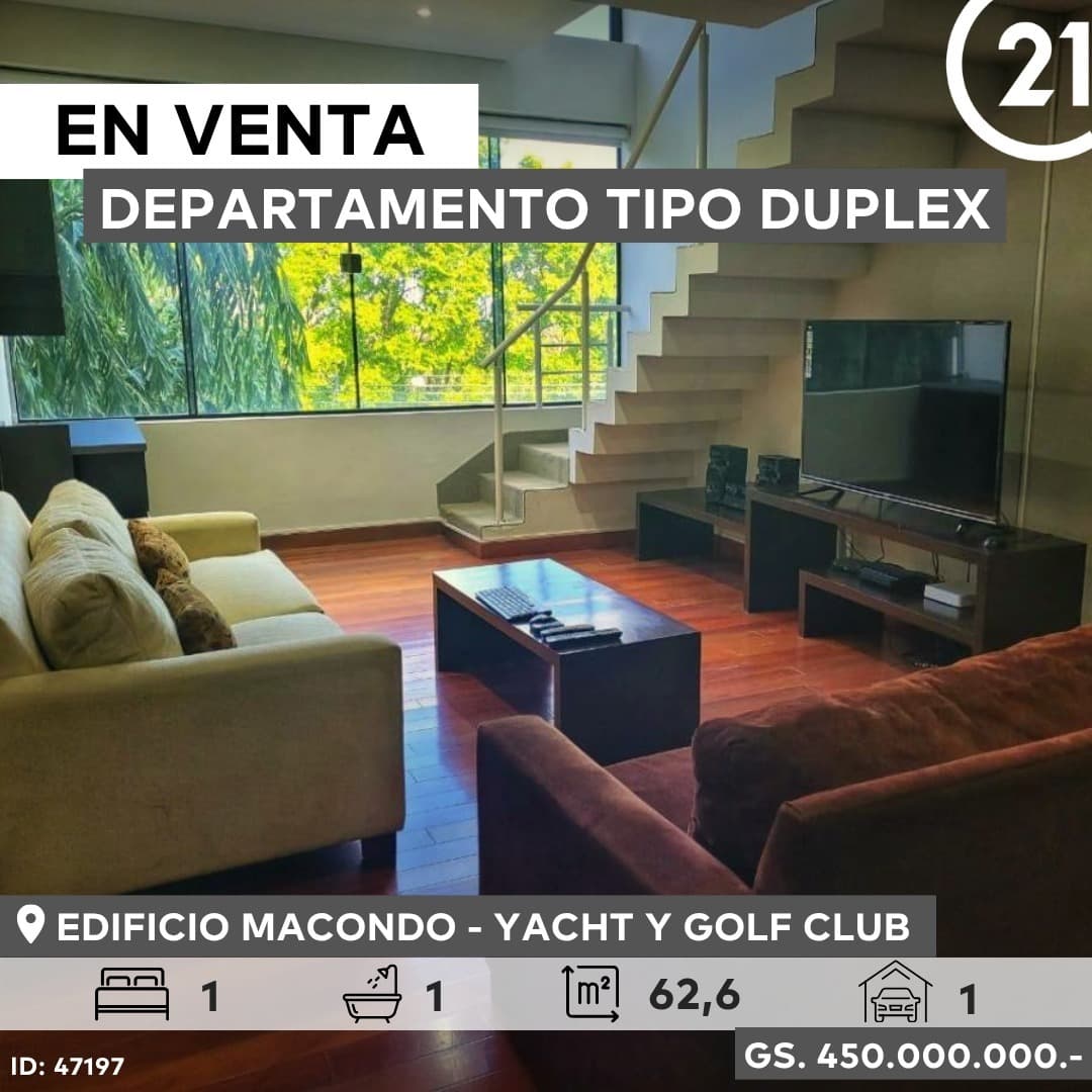 En venta departamento tipo duplex de 1 dormitorio en Edificio Macondo, foto 1