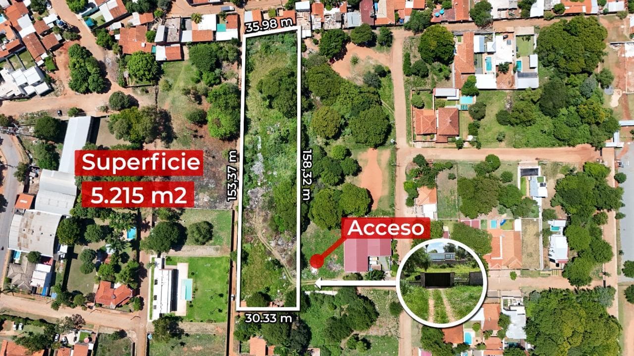 En venta propiedad de 5.215 m² 2 cuadras de Laguna Grande