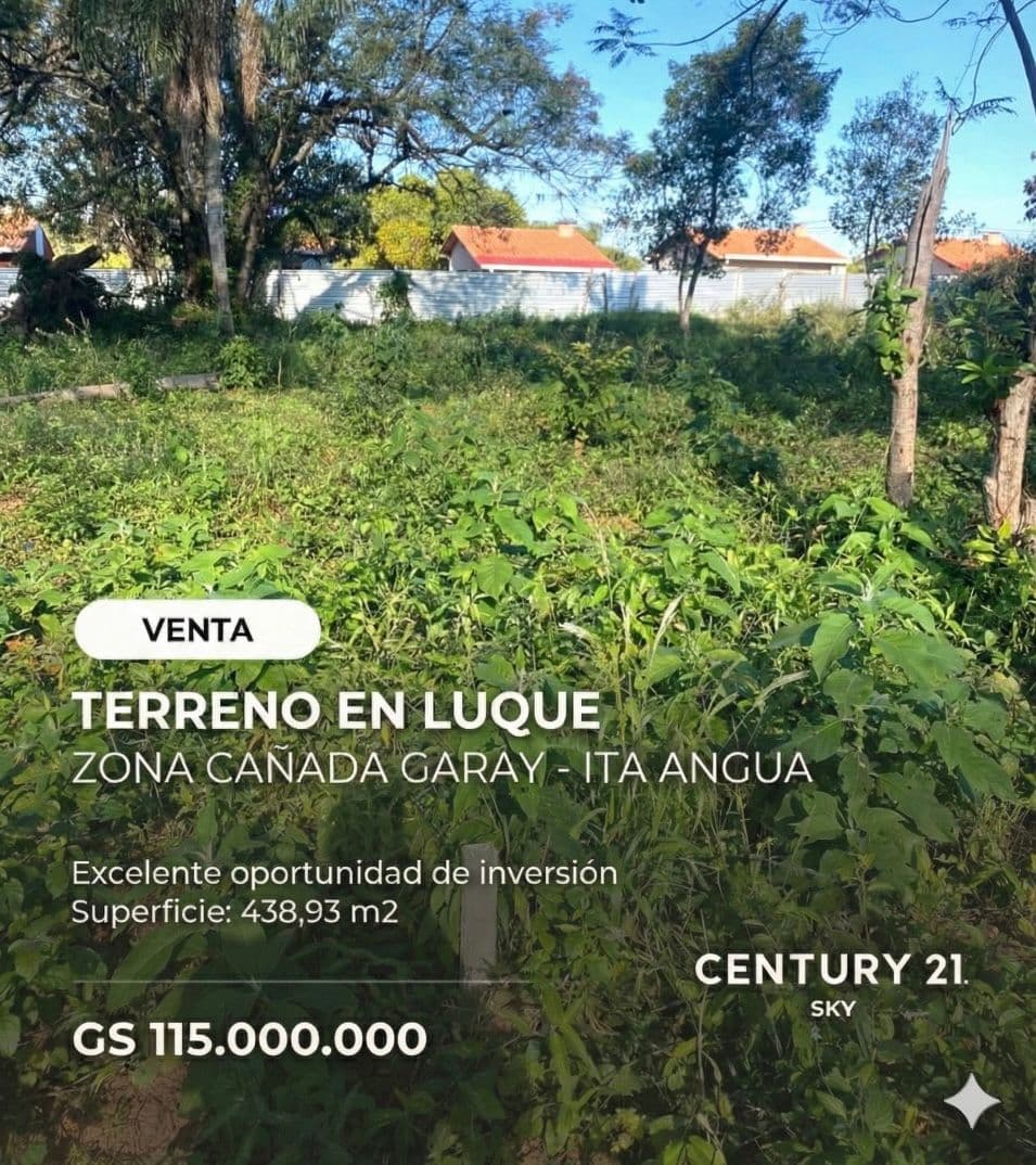 Vendo terreno en Luque - Zona Cañada Garay