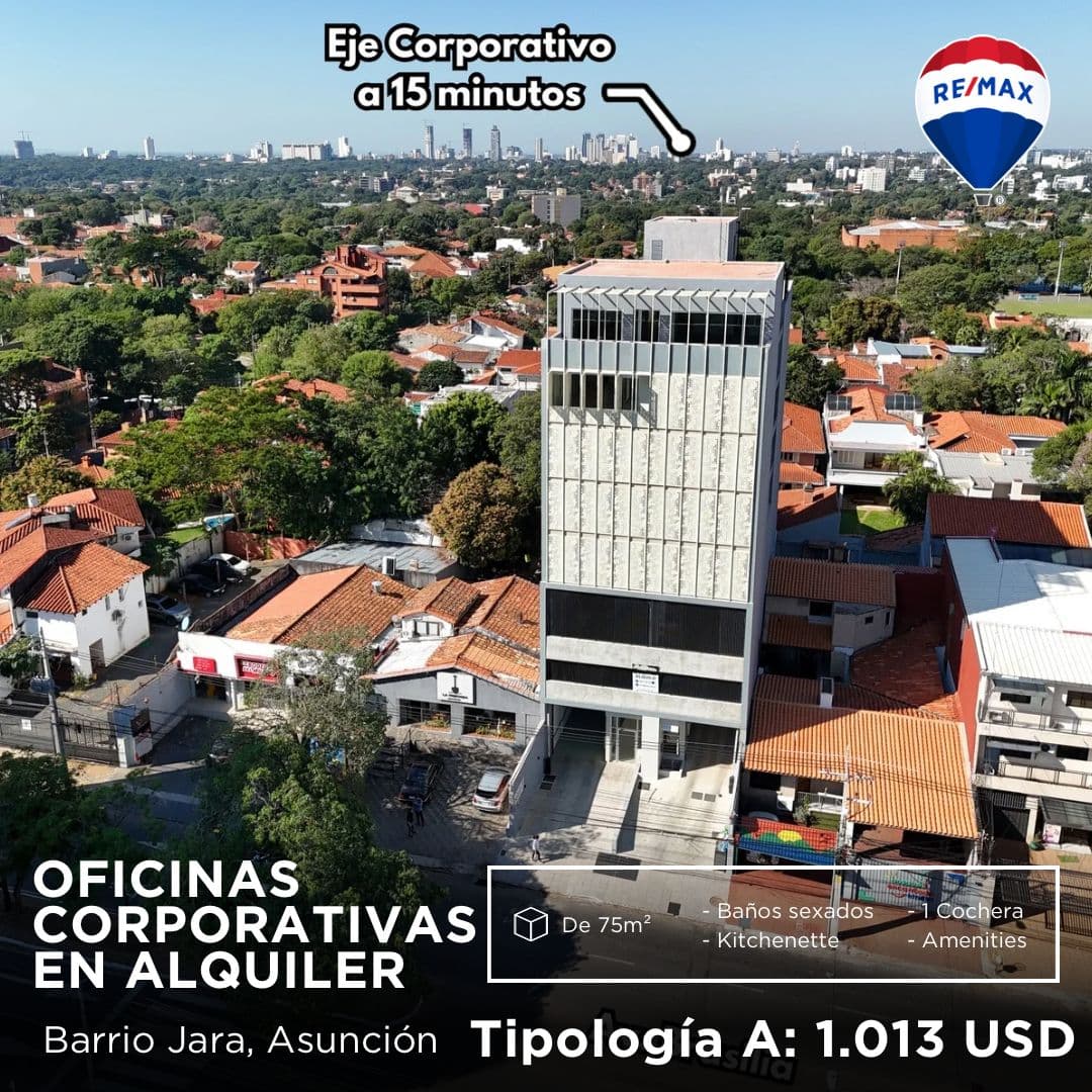 Oficina corporativa en edificio alto brasilia