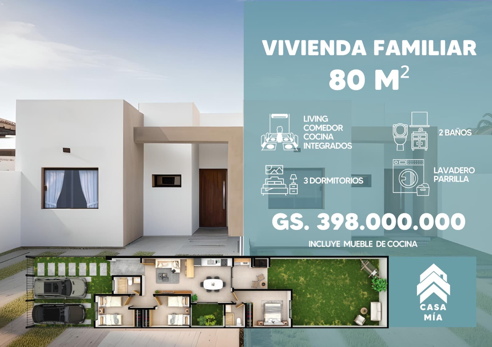 Casa pareada en mariano roque alonzo, foto 2