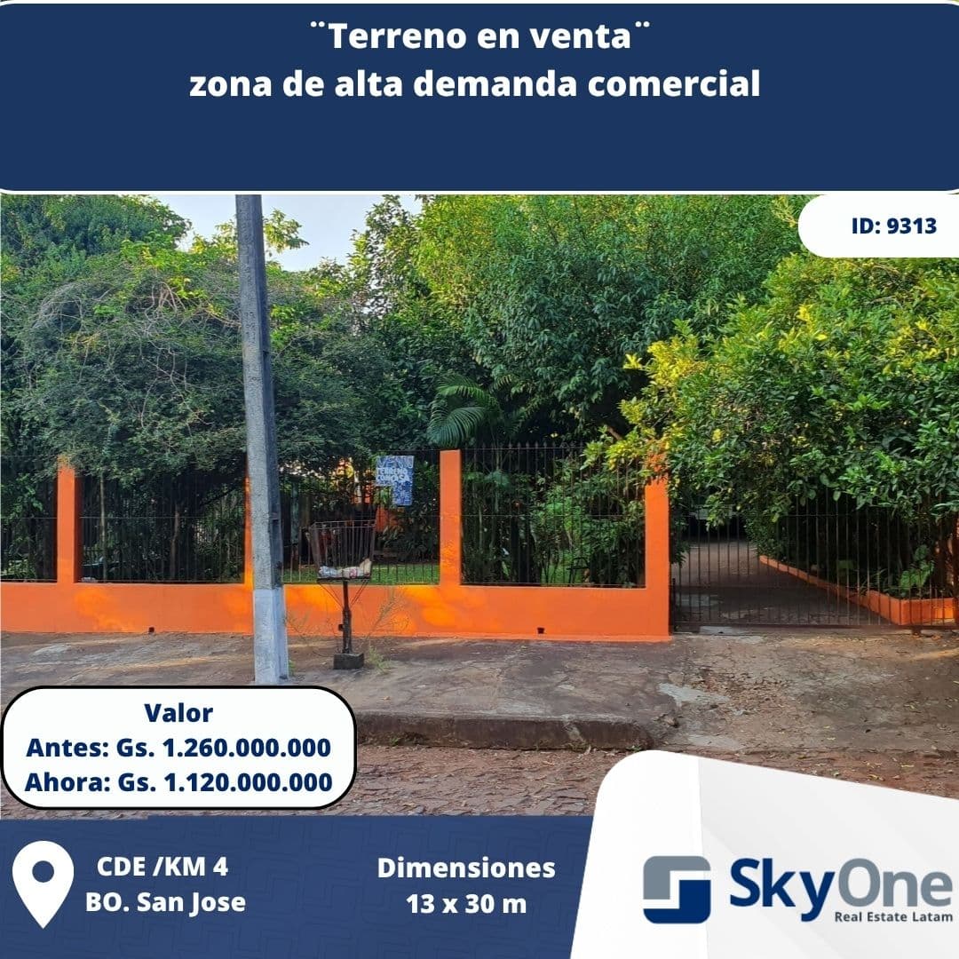 En venta – terreno comercial km 4, cde, foto 1