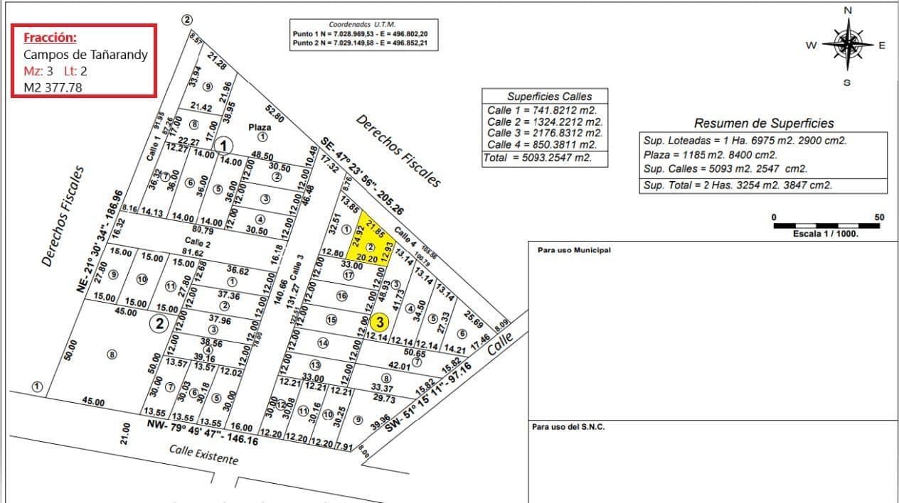 Terreno de 386 m2 en hermoso barrio, a 2 minutos del centro de San Ignacio