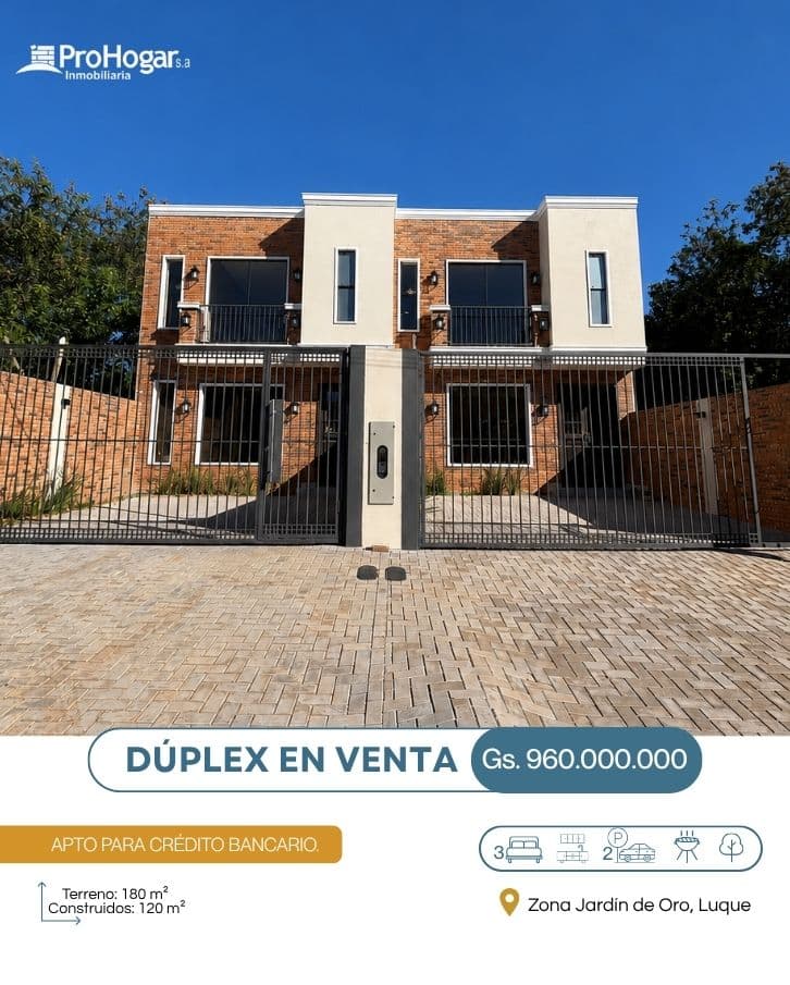 Duplex de 3 Dormitorios - Zona Jardin de Oro Luque — foto principal