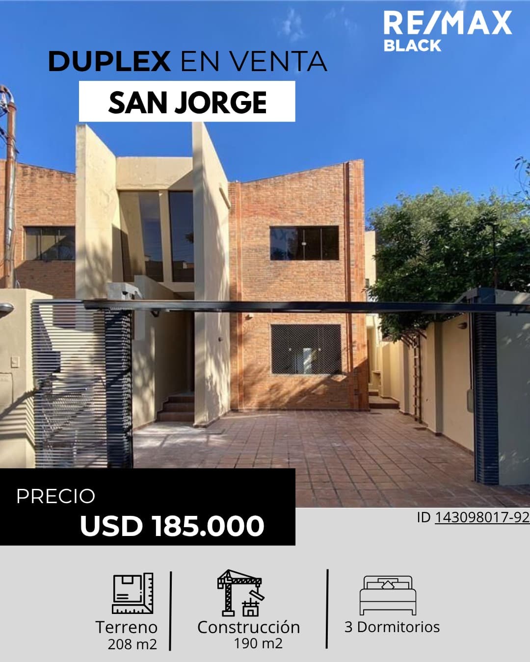Se Vende Hermoso Duplex en San Jorge zona Goethe