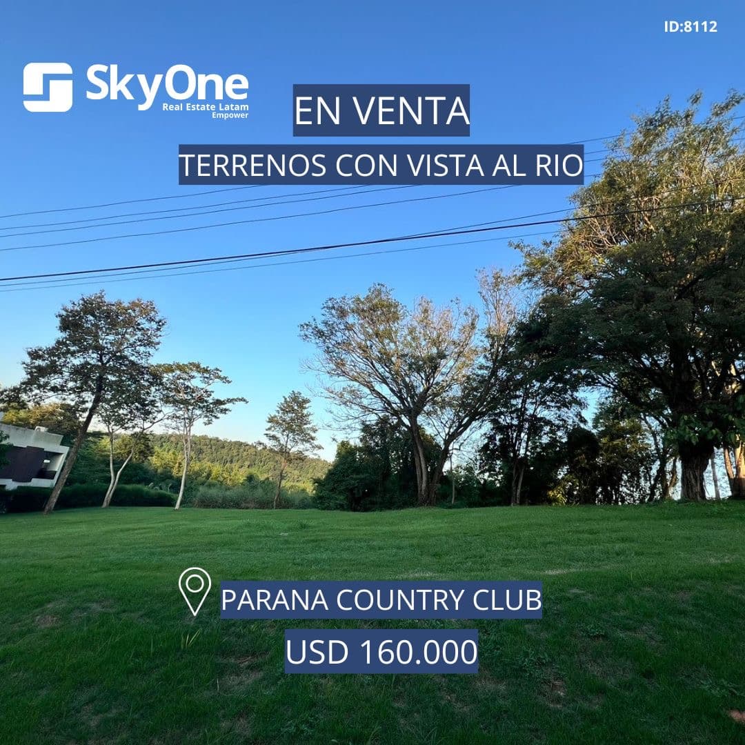 Se vende terreno en el Parana Country Club