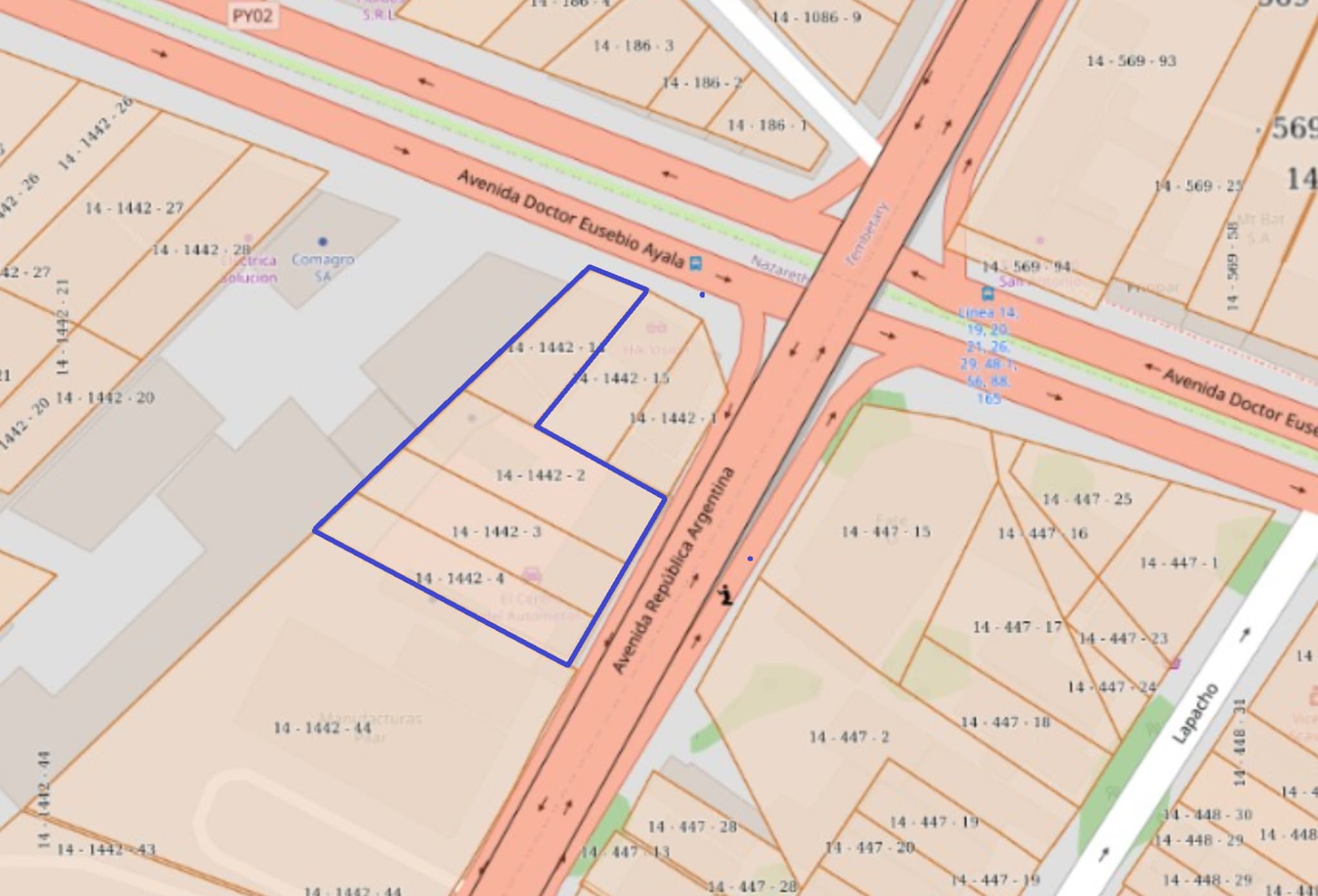 En Venta Terreno De 2273m2 Sobre Avda. Republica Argentina Y Avda. Eusebio Ayala — foto 2