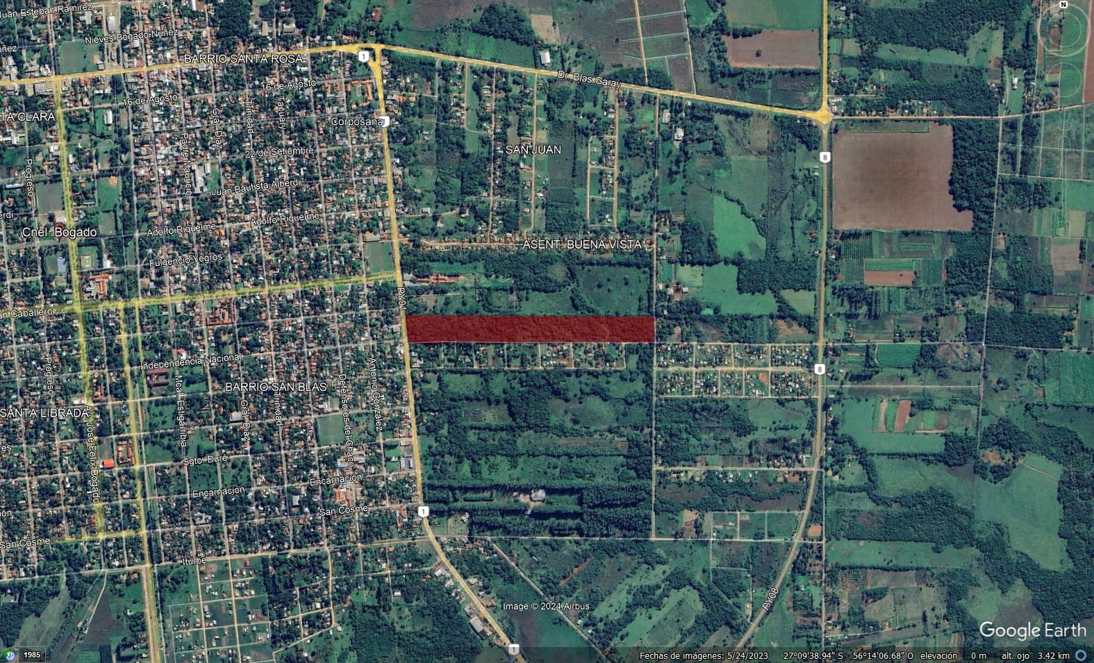 En Venta Terreno Para Inversion En Coronel Bogado