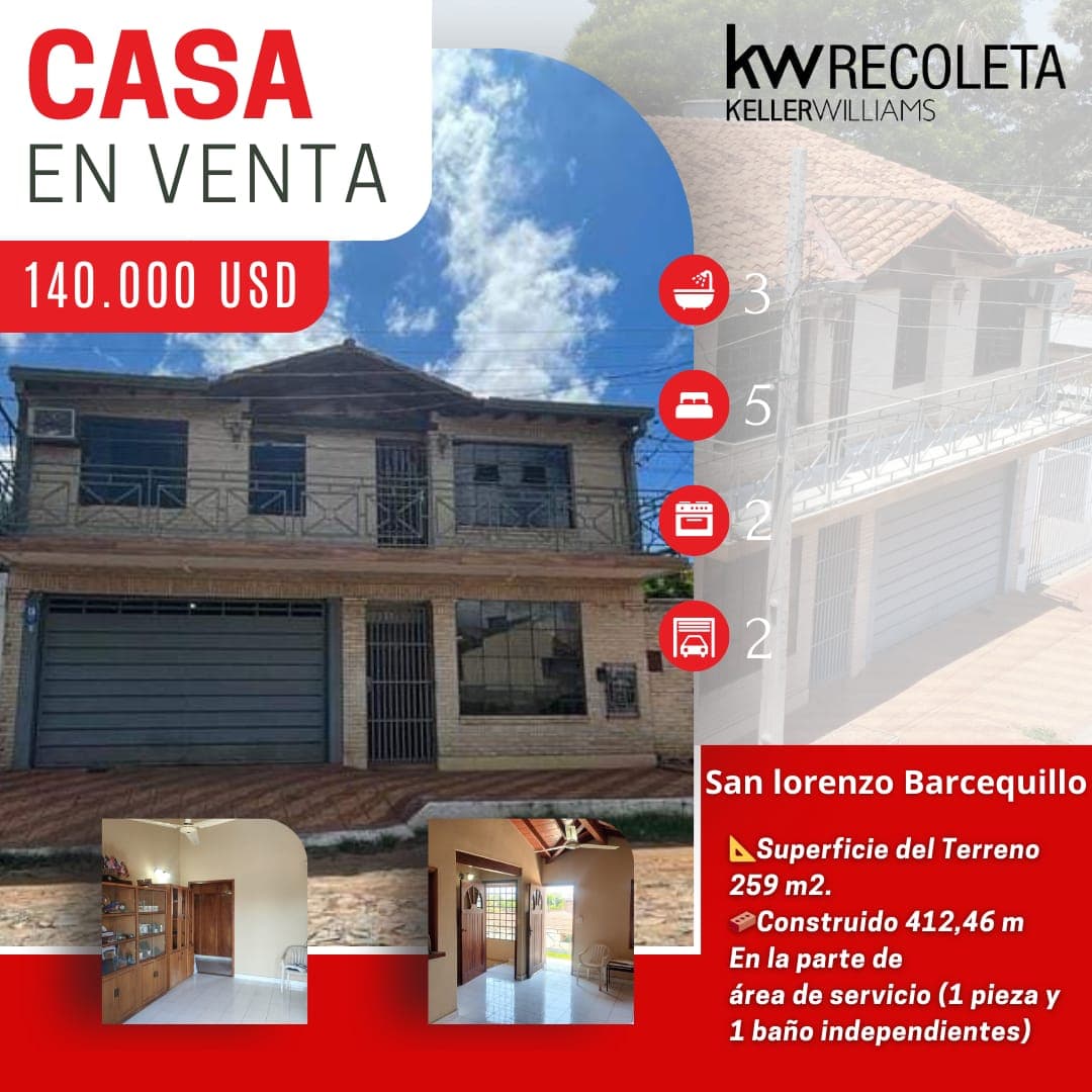 Casa en venta zona colegio sudamericano