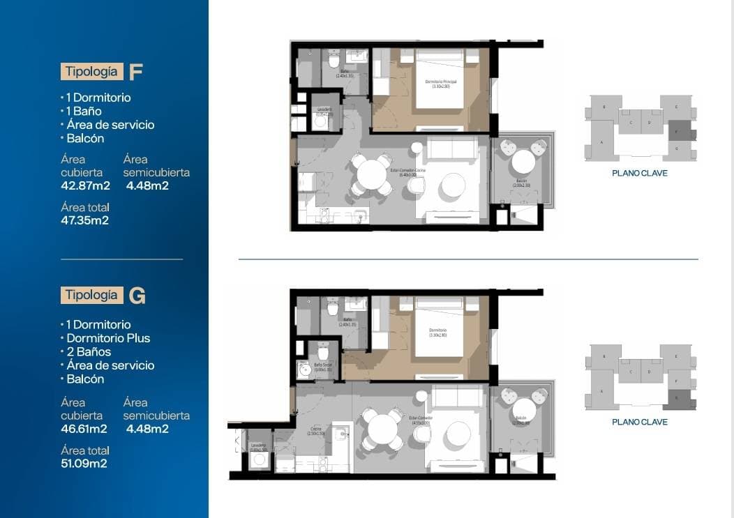 En venta departamento de un dormitorio en torre seminario en mburicao, foto 3