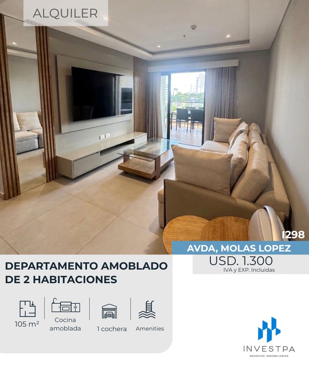 En alquiler departamento totalmente amoblado y equipado — foto 1