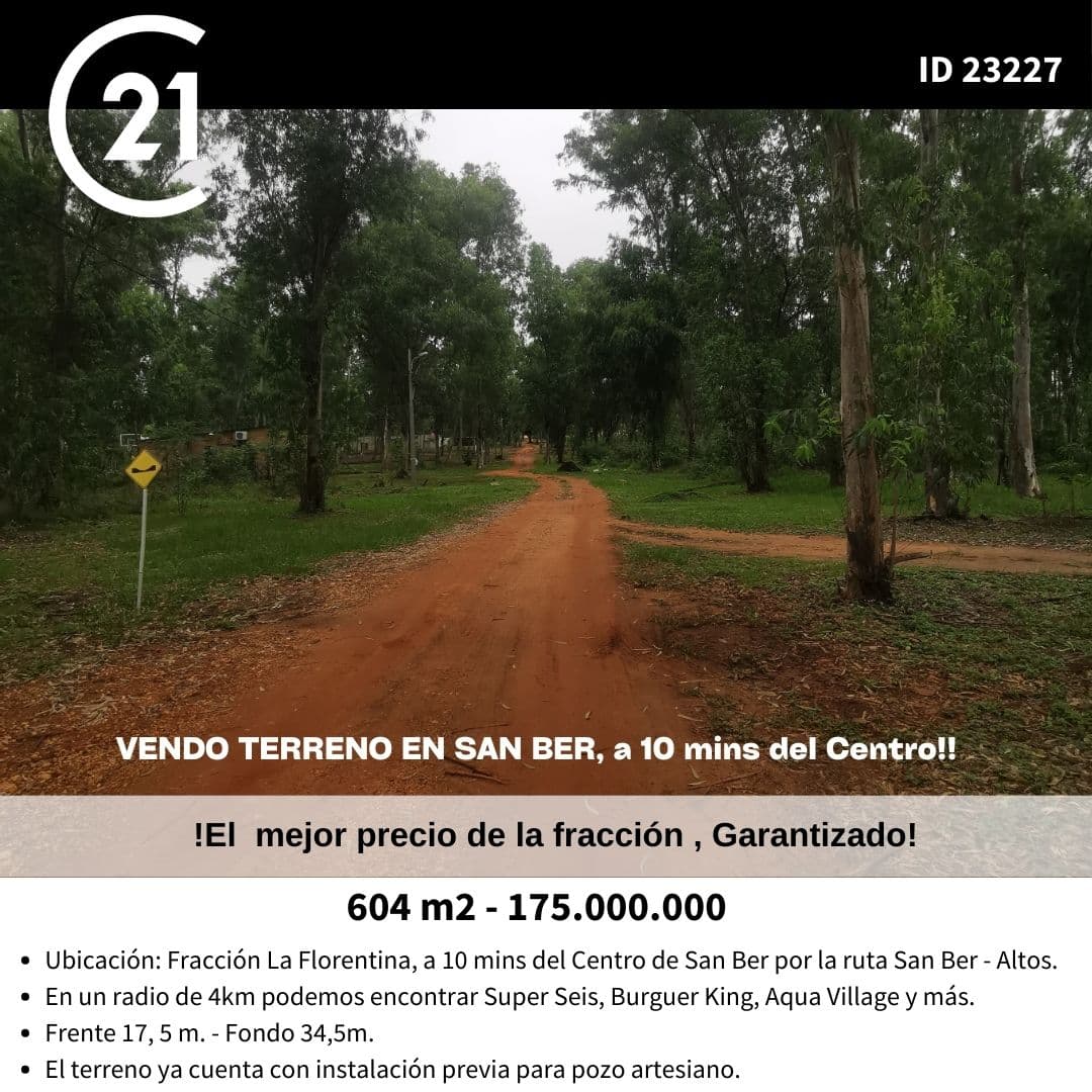 Vendo Terreno en San Bernardino ????✨