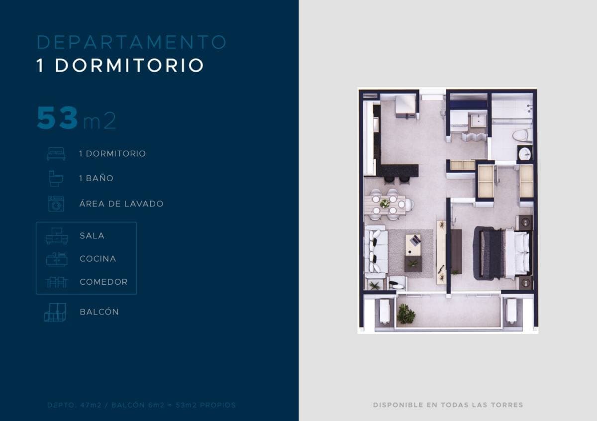 Departamento 1 dormitorio en Altamira Surubi i - Mariano Roque Alonso, foto 2