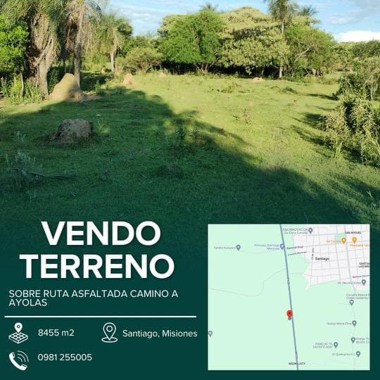 Terreno camino a Ayolas - sobre Ruta asaltada — foto 1