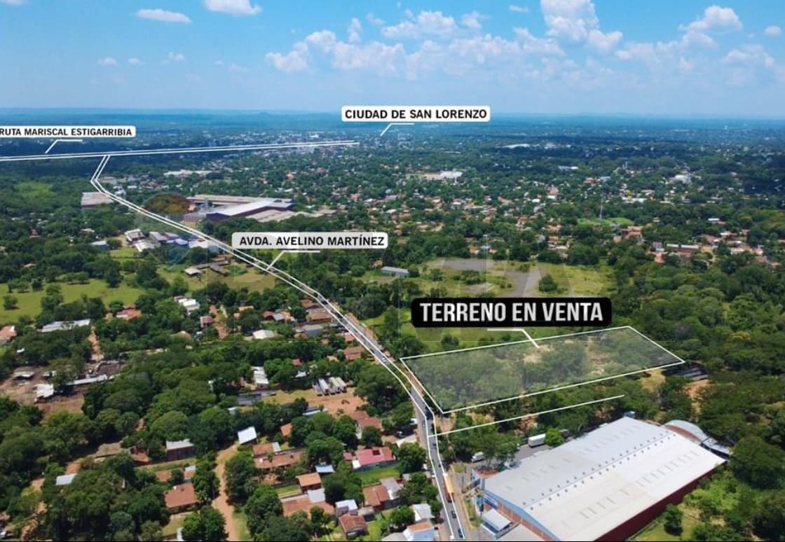 Amplio terreno comercial sobre av. Avelino martínez - San Lorenzo