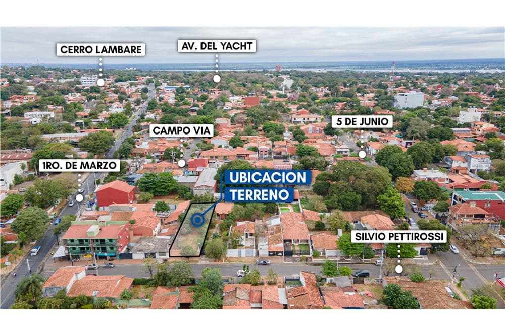 Vendo amplio terreno en lambare