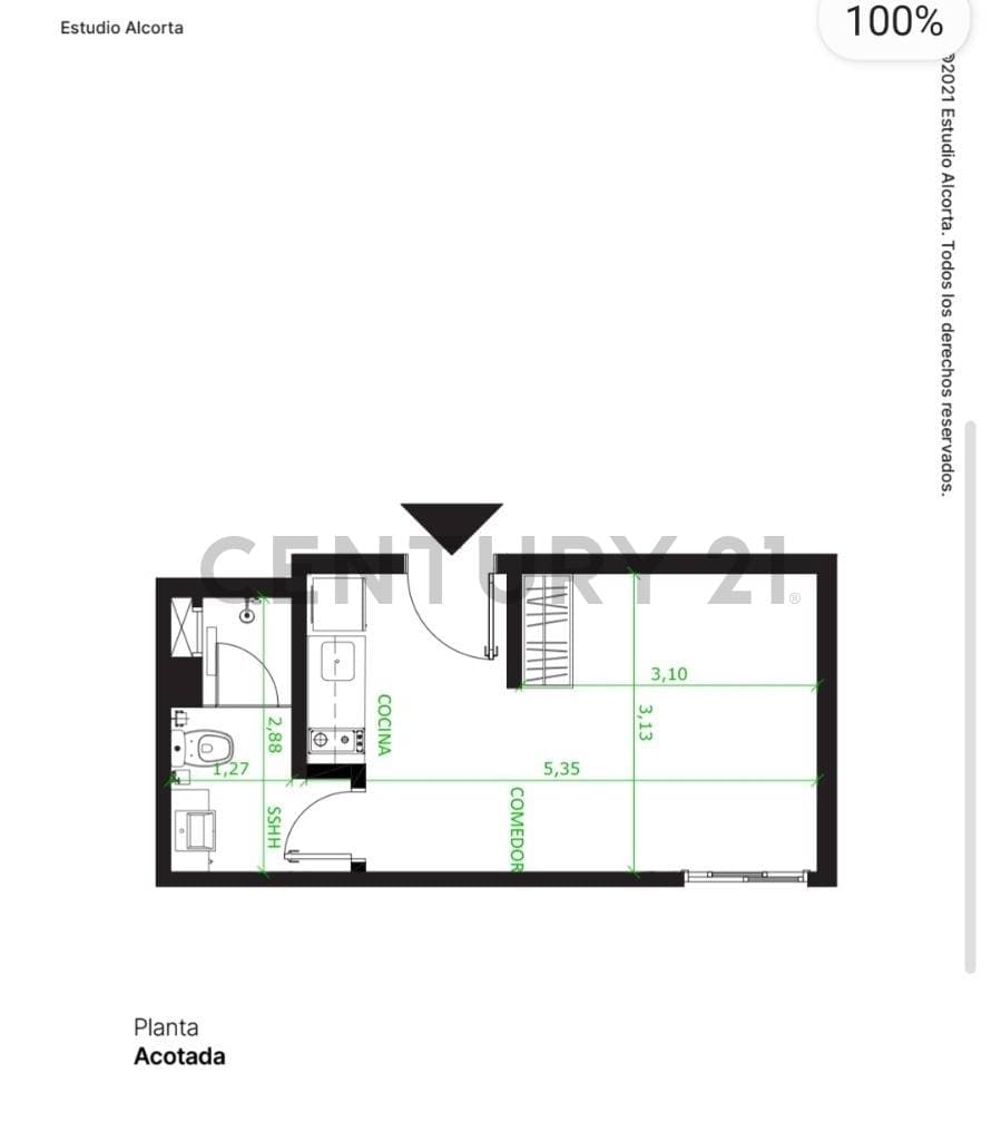 Departamento monoambiente en Venta, foto 2