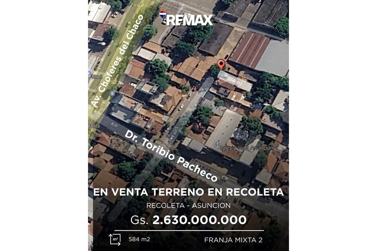Terreno-Venta-pacheco, Recoleta, Asunción, foto 2