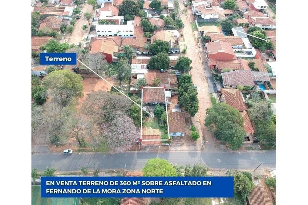 Vendo terreno sobre asfalto en fernando zona norte