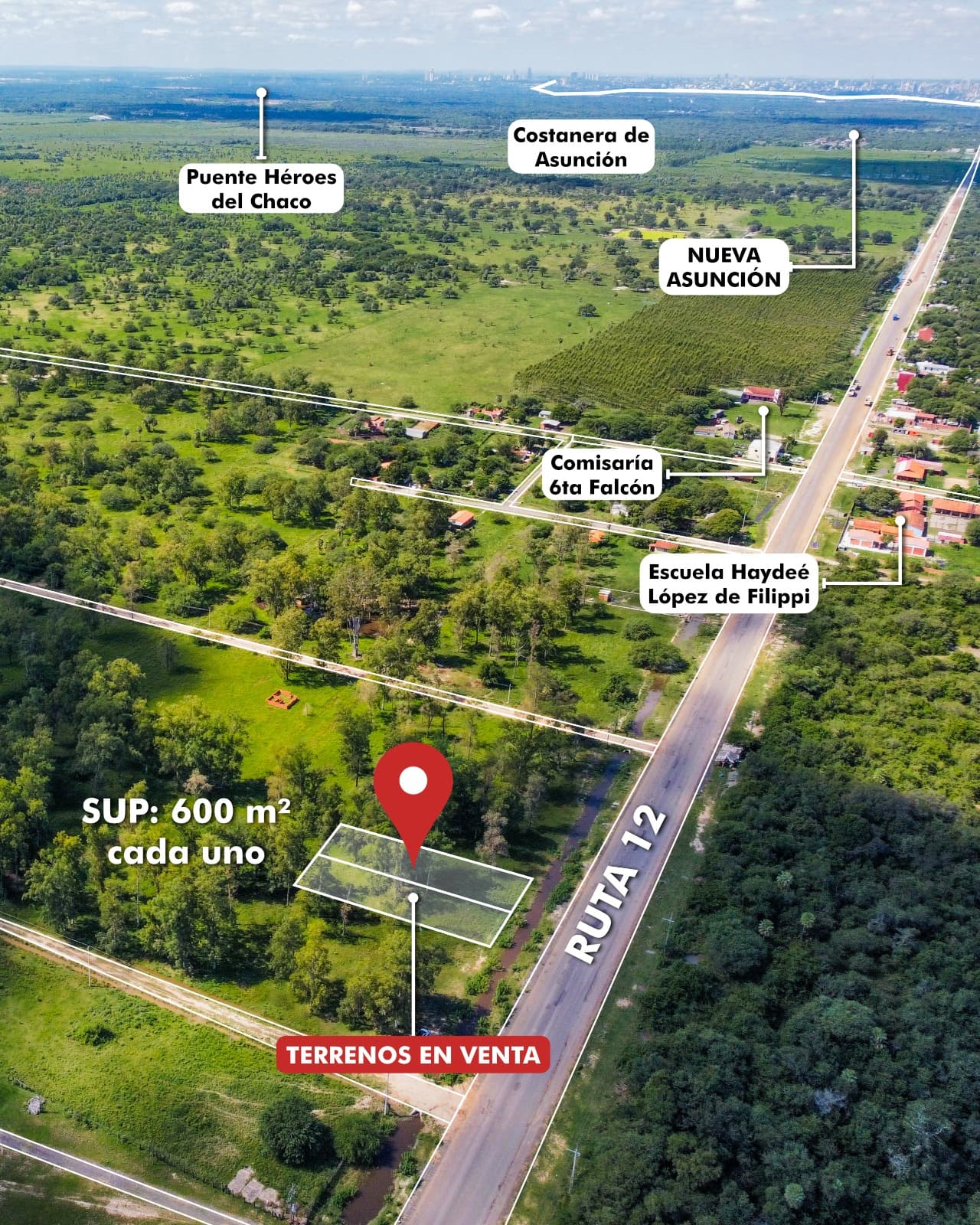 Terreno 600 M2 Chacoi - Ruta 12