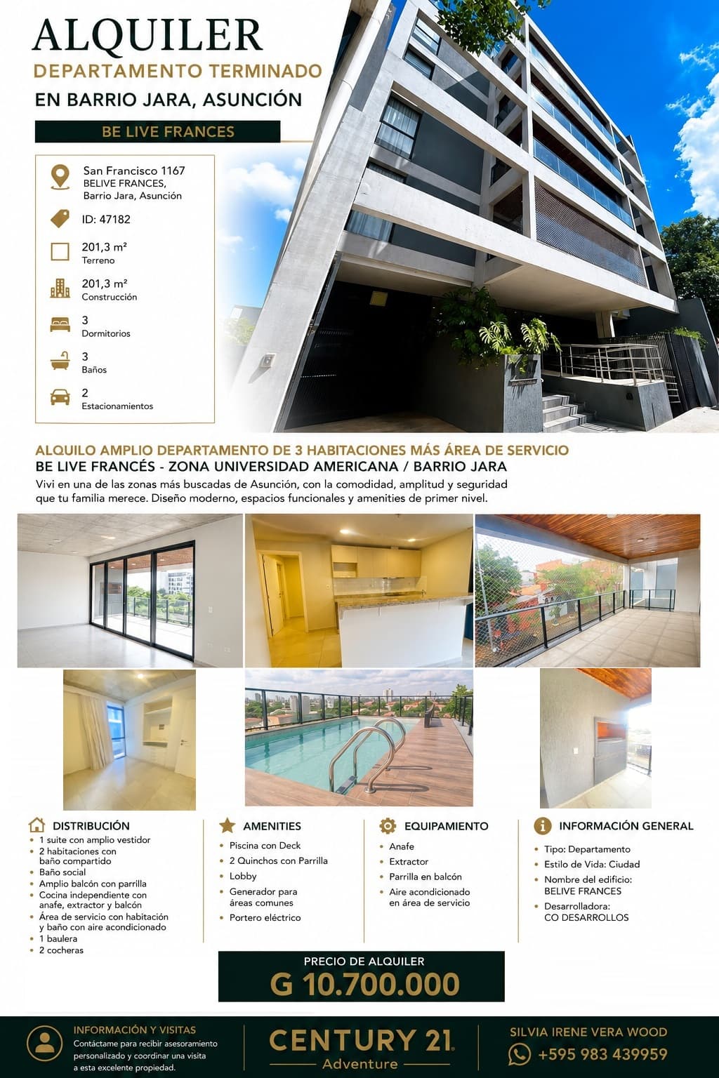 de Departamento en Barrio Jara, Asunción | ID: 47182, foto 2