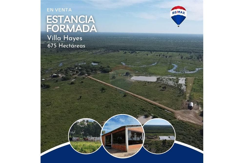 Vendo estancia 675has. Villa hayes-pozo colorado