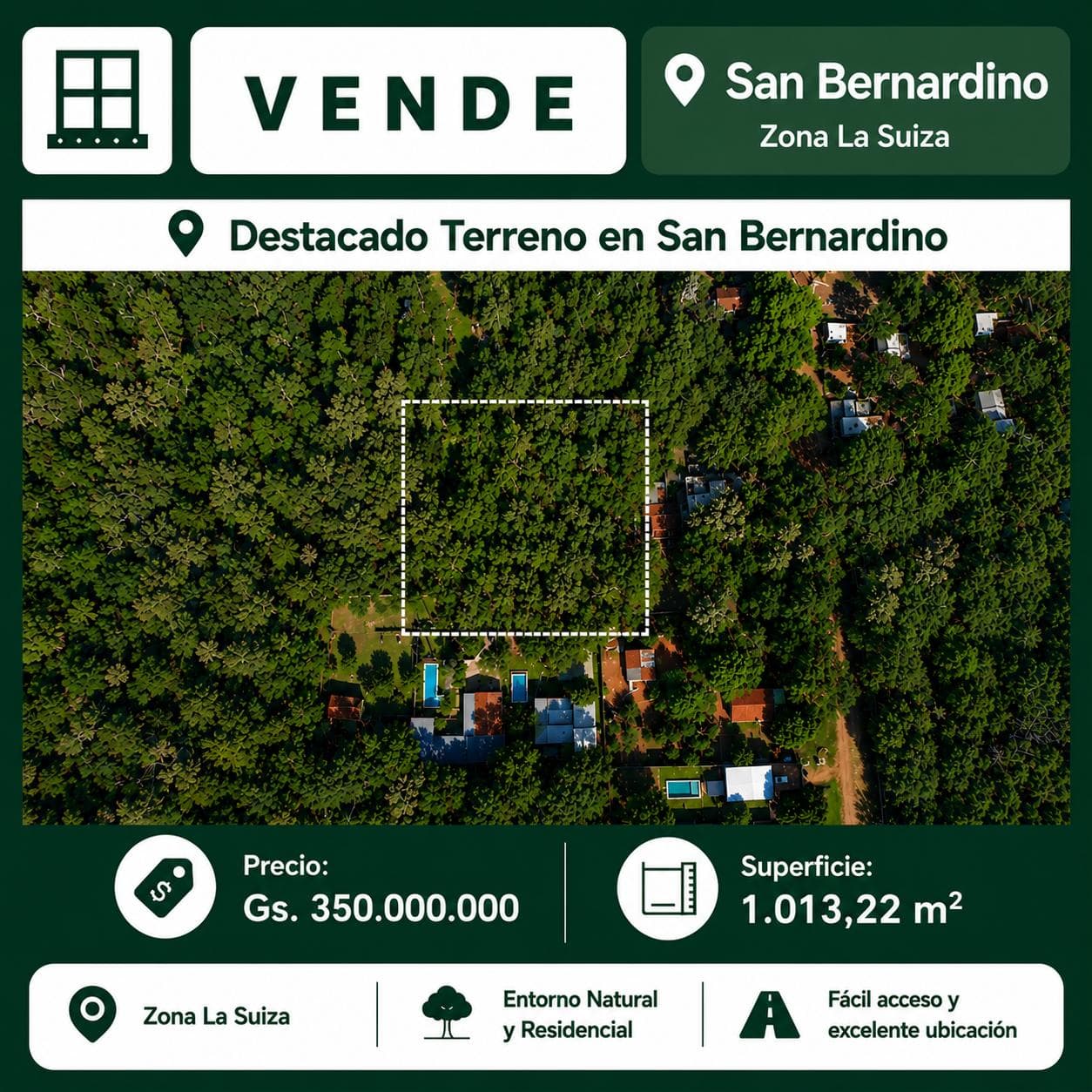 Hermoso Terreno en altura a metros de la Ruta San Bernardino - Altos