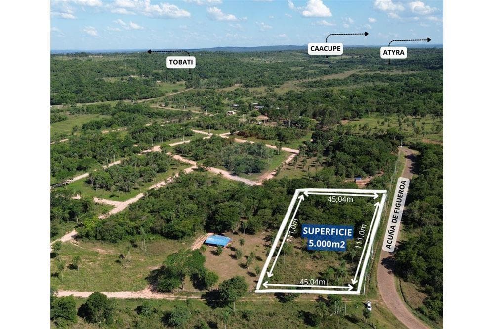 5000m2 en Altos sobre empedrado Acuña de Figueroa, foto 3