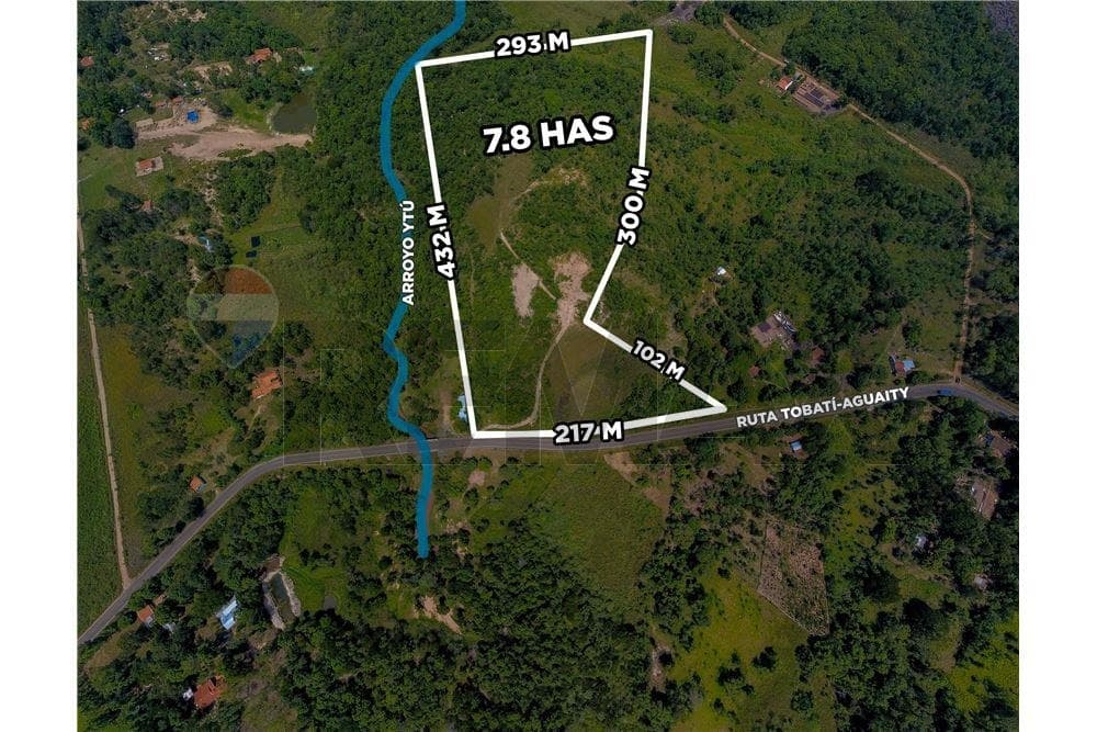 Propiedad Rural de 7,8 Hectáreas Sobre Ruta y con Arroyo