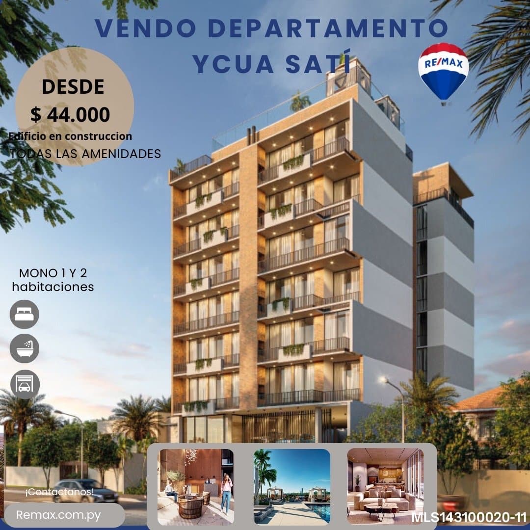 Vendo departamento en pozo en ycua sati