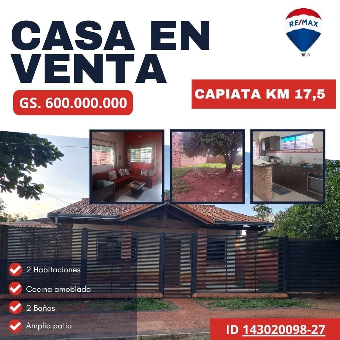 Vendo casa en capiata