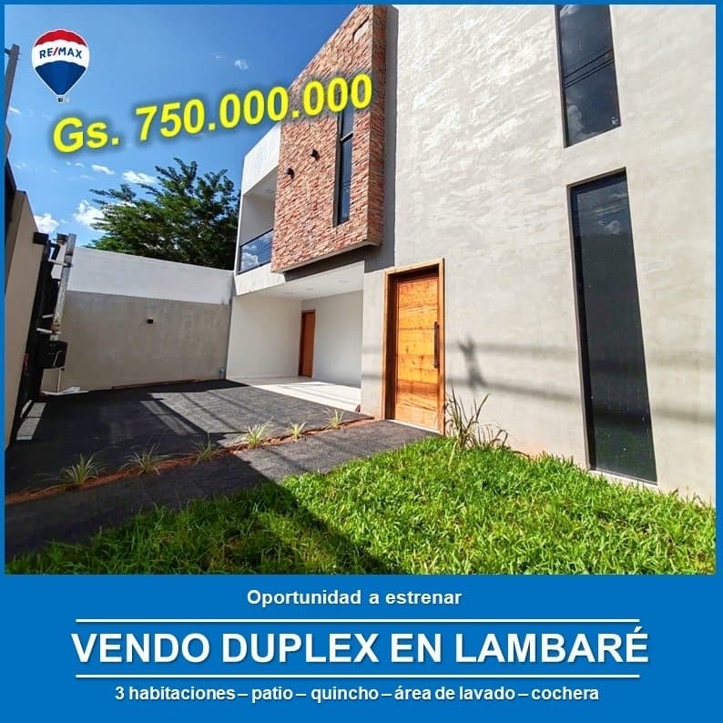 Vendo duplex en lambare