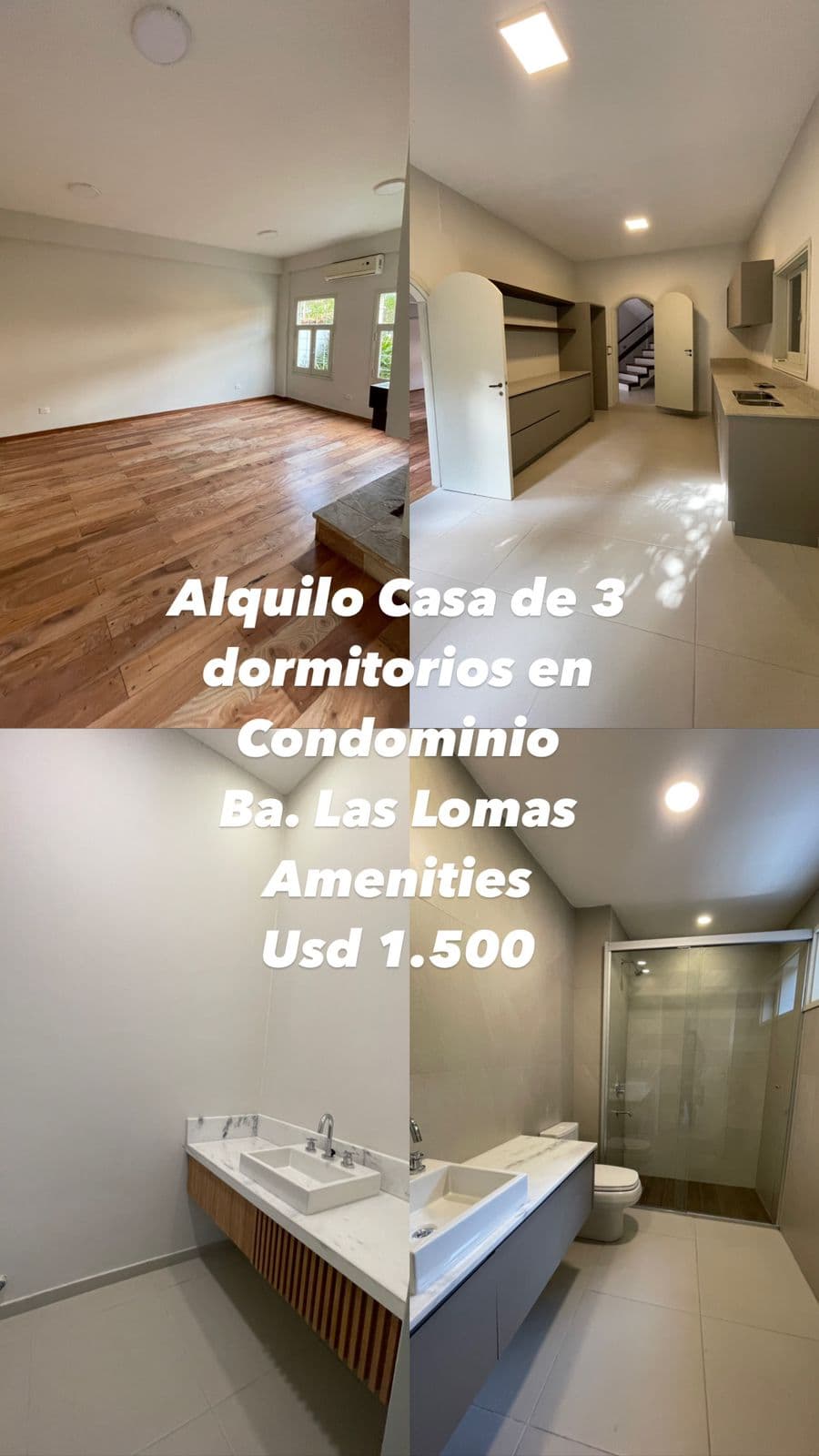 Alquilo duplex en condominio cerrado - Las Lomas