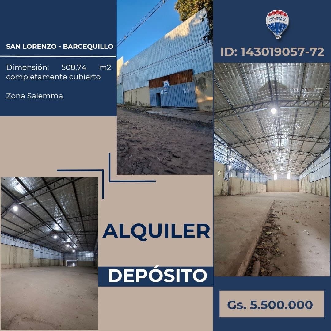 Alquilo deposito en San Lorenzo