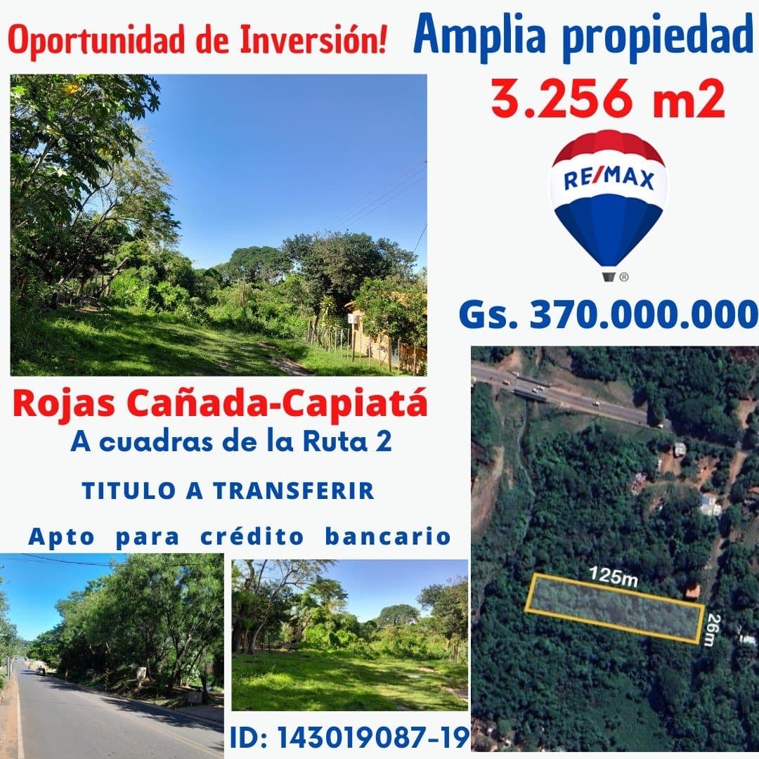 Terreno en Capiata Rojas Cañada, foto 1