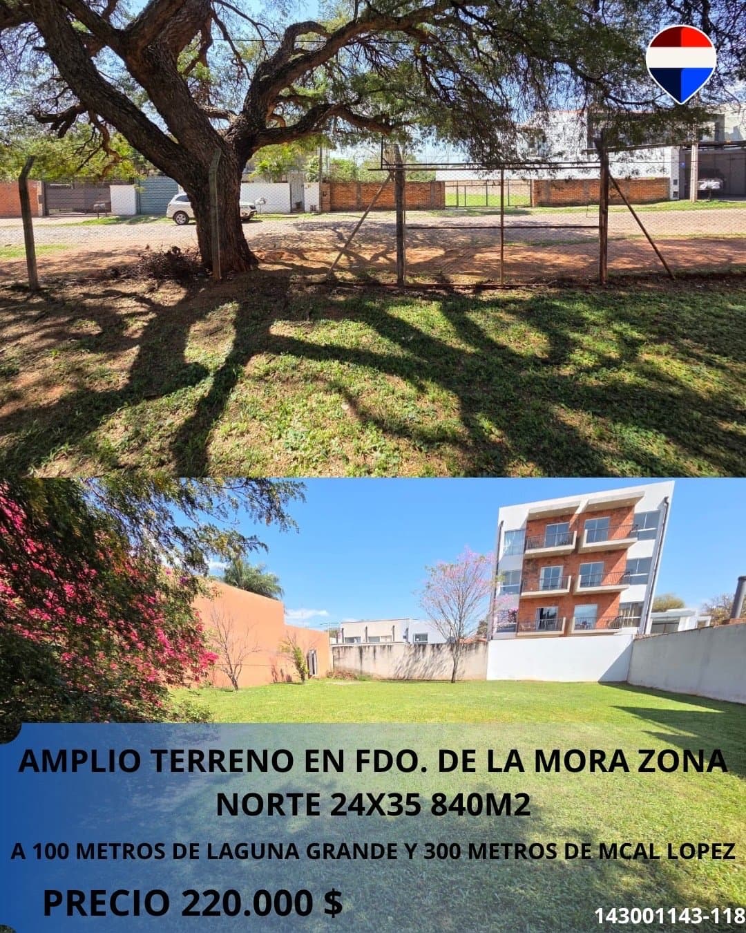 Vendo terreno amolio en Fernando de la Mora