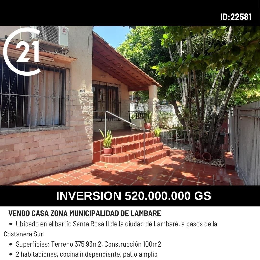 Vendo casa en Lambaré