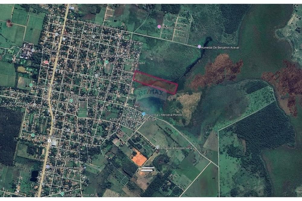 Terreno de 7 Hectáreas en Benjamín Aceval