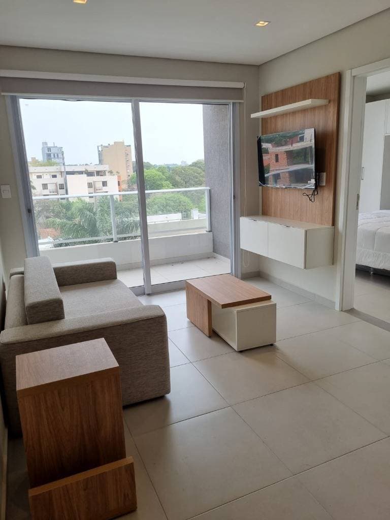 Departamento Amoblado 1 Dorm en Villa Morra