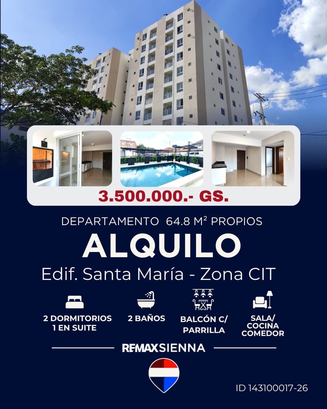Alquiler Departamento Residencial