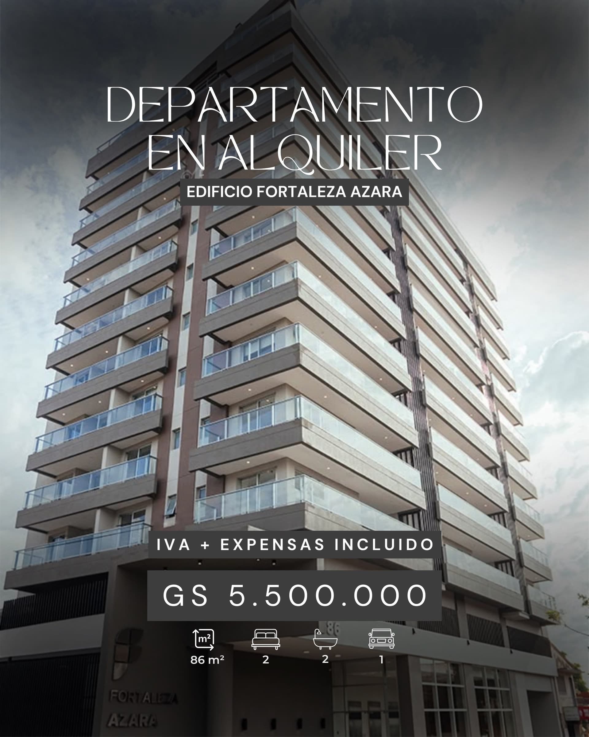 Alquilo departamento 2 dormitorios azara