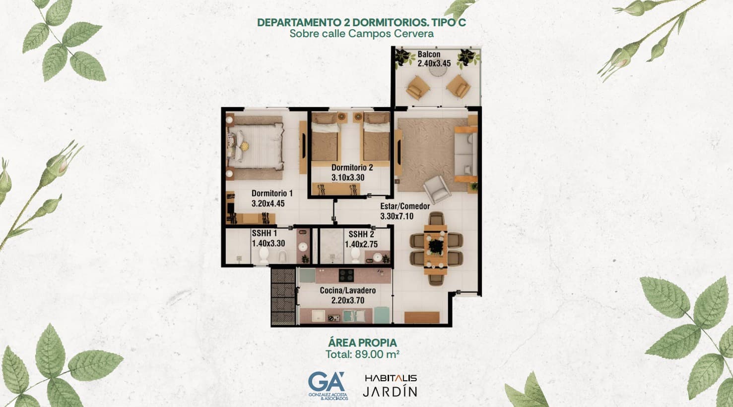 Habitalis Jardín – Departamento de 2 Habitaciones, foto 2