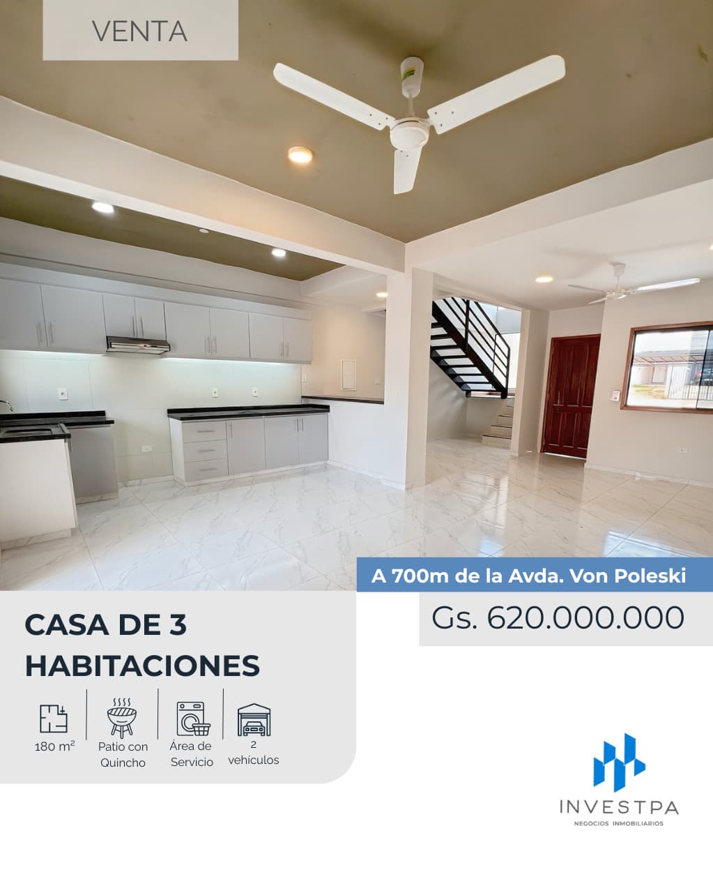 Dúplex a estrenar de 3 dormitorios en Villa Elisa
